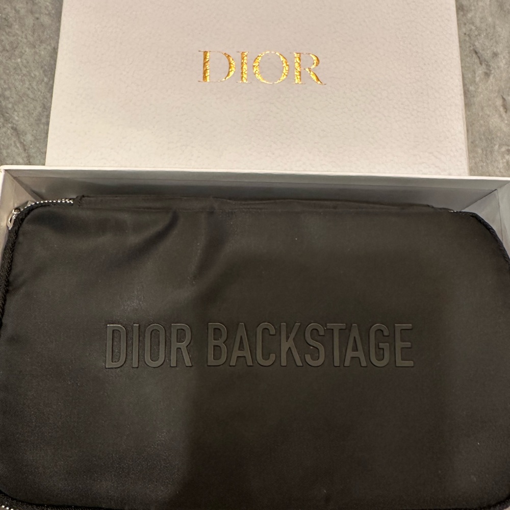 Dior Backstage makeup brush set cosmetic bag Black limited edition travel case - Picture 1 of 4